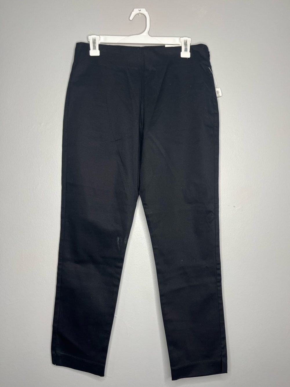 Old Navy Black Flat Front Stretch Chino Pants NWT